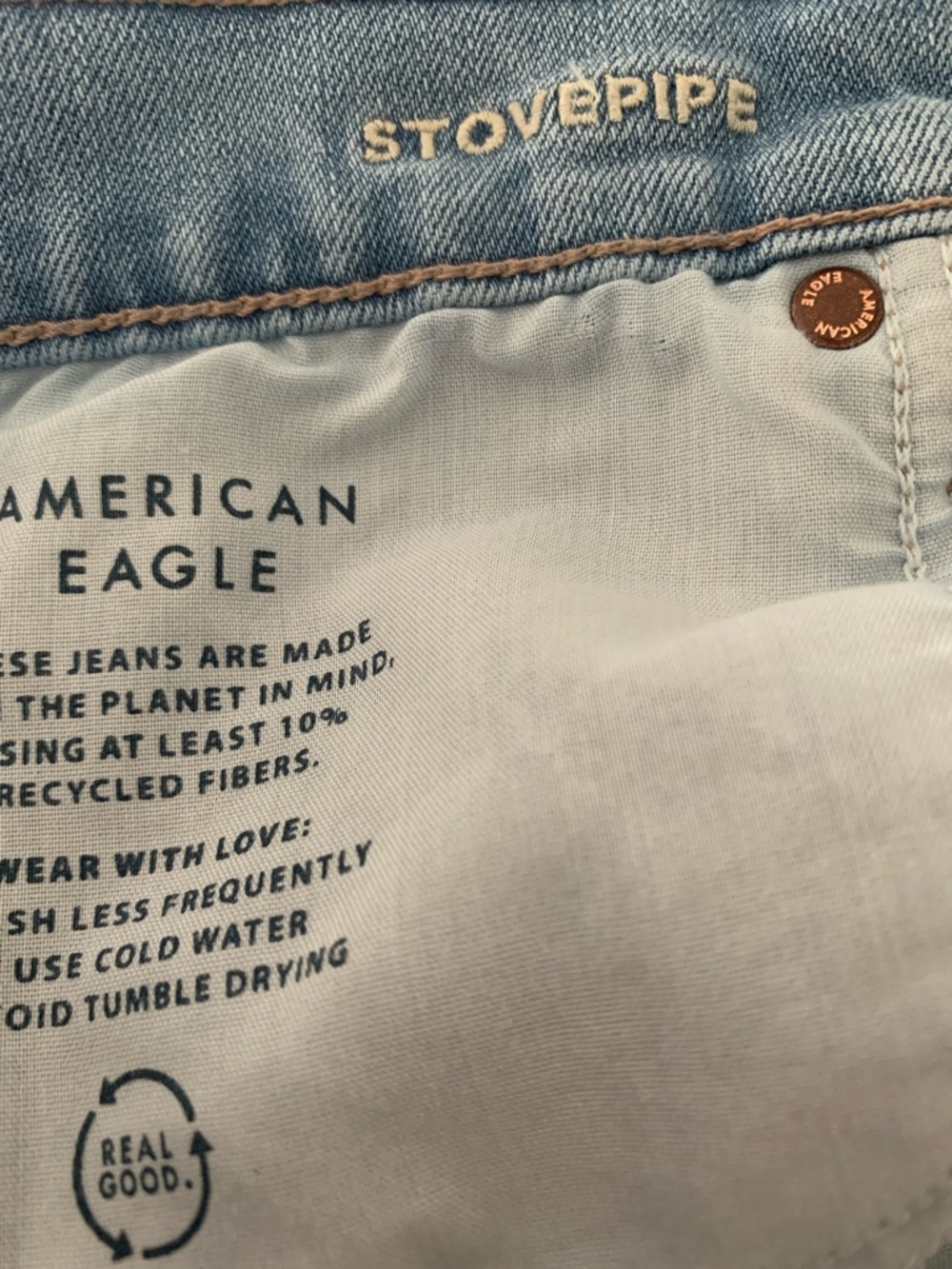 American Eagle Outfitters Stovepipe X-Short Crop Jean Size 8 - Picture 4 of 7